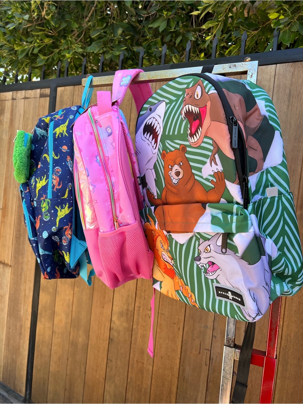 Kids Animal Backpack - Green and Orange for School New